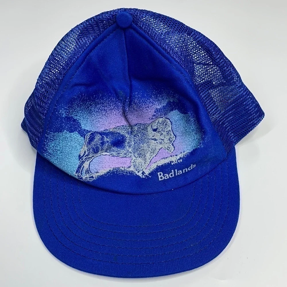 Badlands National Park Vintage Blue Trucker Hat